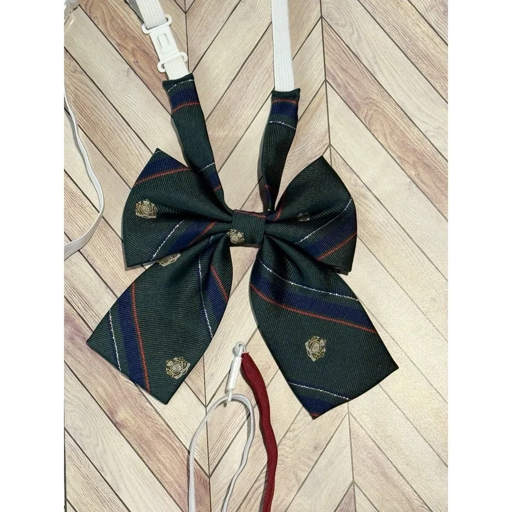 Bow Tie Set Plaid Necktie Accessories‎ 5 Piece Lot Kids Preppy School Easter
